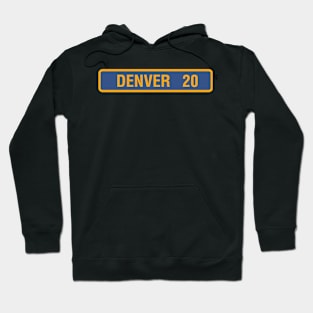 Denver Colorado Street Sign Hoodie